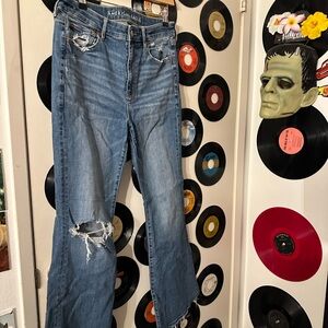 Distressed flare Jeans